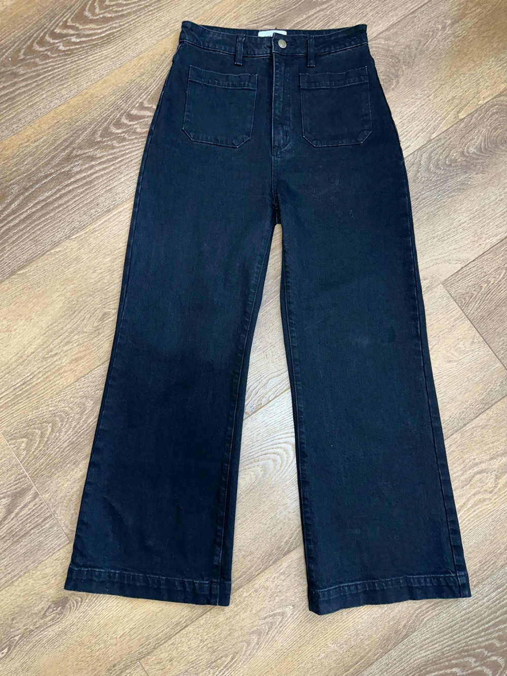 ROLLA'S High Waist Wide Leg Black Denim Jeans